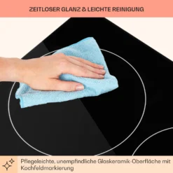 EasyCook Keramikkochfeld 6100W Drehregler Schwarz 7 EasyCook Keramikkochfeld 6100W Drehregler Schwarz -Deutschland Klarstein Verkaufs-Shop 10034604 de 0008 usp