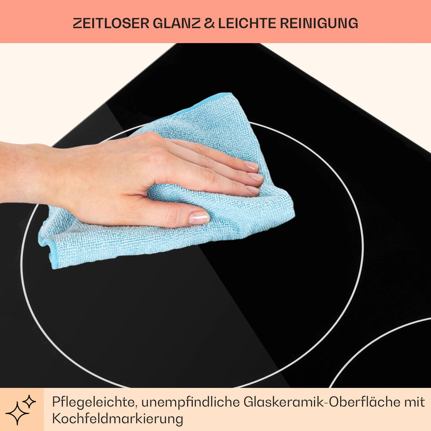 EasyCook Keramikkochfeld 6100W Drehregler schwarz EasyCook Keramikkochfeld 6100W Drehregler Schwarz -Deutschland Klarstein Verkaufs-Shop 10034604 de 0008 usp