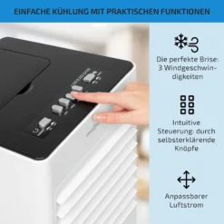 Freshboxx 3-in-1 Luftkühler 65 W 360 M³/h 6 Liter 2 Kühlakkus Mobil 3 Freshboxx 3-in-1 Luftkühler 65 W 360 M³/h 6 Liter 2 Kühlakkus Mobil -Deutschland Klarstein Verkaufs-Shop 10034629 de 0004 usp
