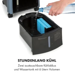 Maxfresh Ocean Ventilator Luftkühler 6L 65W Fernbedienung 2x Eispack -Deutschland Klarstein Verkaufs-Shop 10034640 de 0005 logo