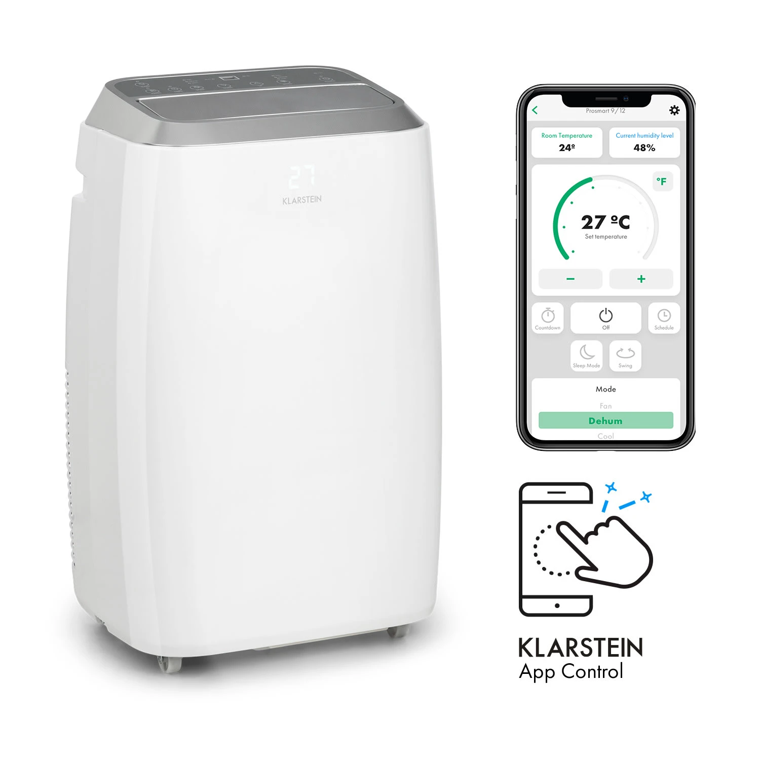 Iceblock Prosmart 12 Klimaanlage 3-in-1 12.000 BTU App Control Iceblock Prosmart 12 Klimaanlage 3-in-1 12.000 BTU App Control -Deutschland Klarstein Verkaufs-Shop 10034645 yy 0001 titel