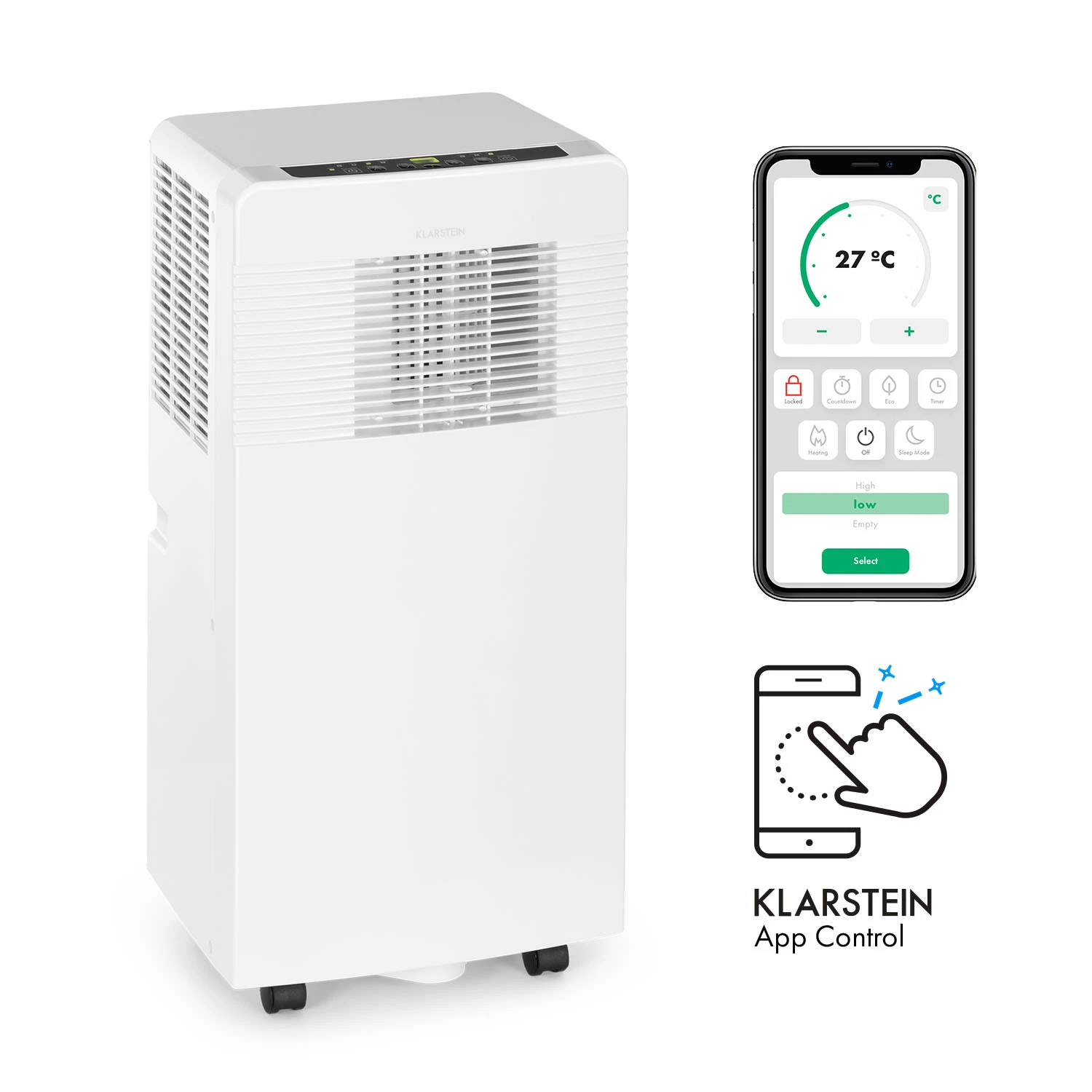 Iceblock Ecosmart 7 Klimaanlage 3-in-1 7.000 BTU App-Control Iceblock Ecosmart 7 Klimaanlage 3-in-1 7.000 BTU App-Control -Deutschland Klarstein Verkaufs-Shop 10034656 yy 0001 titel