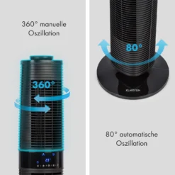 Twister Turmventilator 45 W | 343 M³/h Oszillation Touch Fernbedienung -Deutschland Klarstein Verkaufs-Shop 10034669 de 0005 logo