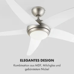 Bolero 2-in-1-Deckenventilator 134cm Leuchte 55W Fernbedienung Weiß -Deutschland Klarstein Verkaufs-Shop 10034683 de 0006 logo