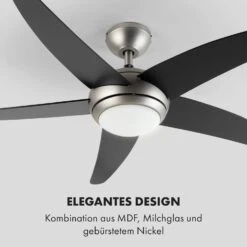 Bolero 2-in-1-Deckenventilator 134cm Leuchte 55W Fernbedienung Schwarz -Deutschland Klarstein Verkaufs-Shop 10034684 de 0006 logo
