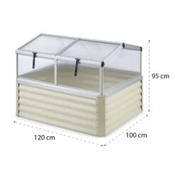 High Grow Advanced Hochbeet Mit Dach 120x95x100cm 540l Stahl Verzinkt -Deutschland Klarstein Verkaufs-Shop 10034689 yy 0008 logo Blumfeldt High Grow Advanced beige