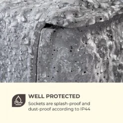Power Rock Twilight 5 4-fach-Gartensteckdose IP44 Dämmerlichtsensor 5m -Deutschland Klarstein Verkaufs-Shop 10034693 yy 0006 logo Waldbeck Power Rock Twilight Gartensteckdose