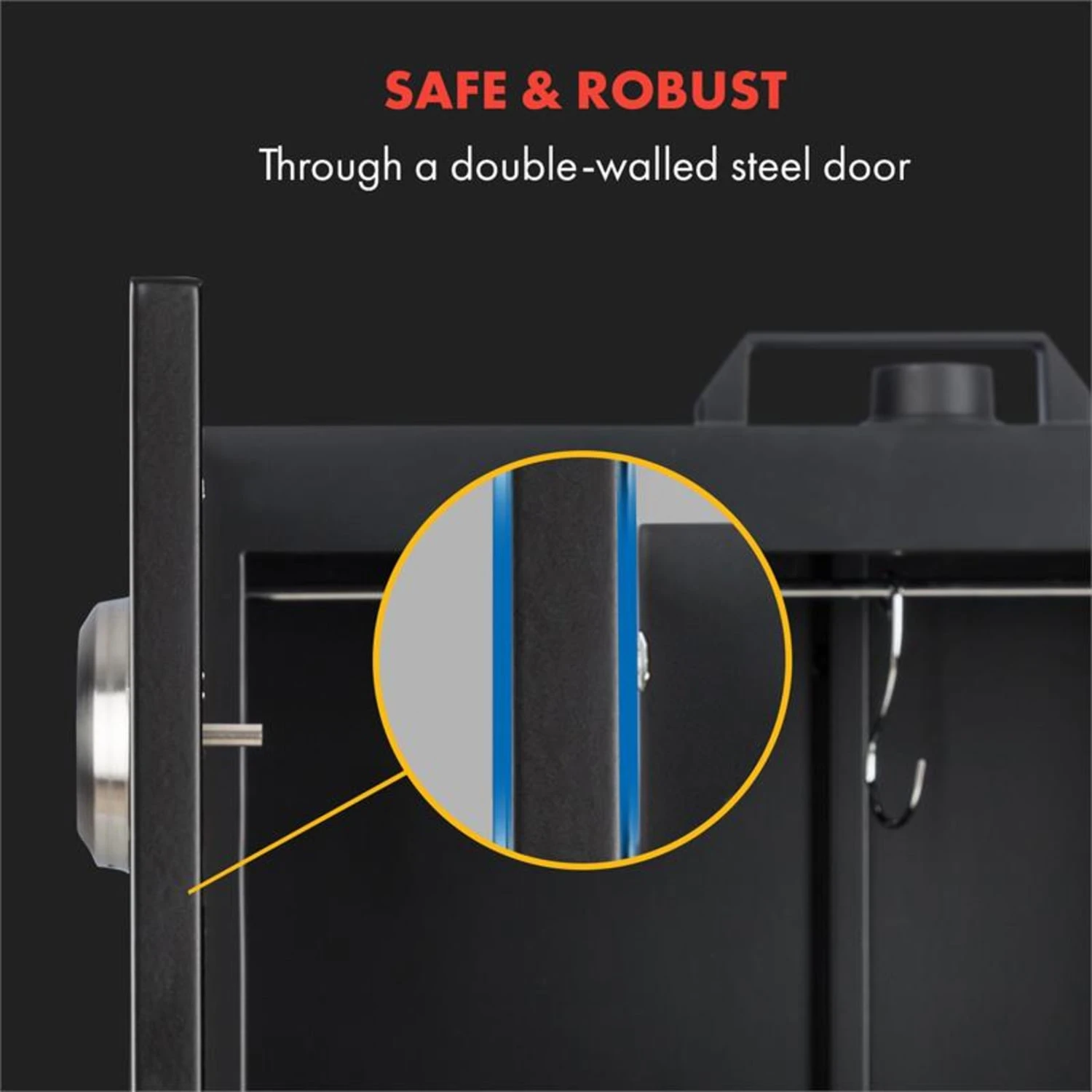 Flintstone Räucherofen 1600W Thermometer Edelstahl elektrisch Flintstone Räucherofen 1600W Thermometer Edelstahl Elektrisch -Deutschland Klarstein Verkaufs-Shop 10034702 yy 0004 logo Klarstein NES C16