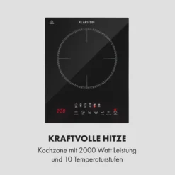 Cook N Roll Induktionskochfeld 2000W Timer 10 Stufen Bratenthermometer 4 Cook N Roll Induktionskochfeld 2000W Timer 10 Stufen Bratenthermometer -Deutschland Klarstein Verkaufs-Shop 10034708 de 0005 logo