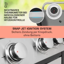 Tomahawk Gasgrill 4x3,6 KW + 2,7 KW Brenner 66x43,5 Cm Grill Edelstahl 3 Tomahawk Gasgrill 4x3,6 KW + 2,7 KW Brenner 66x43,5 Cm Grill Edelstahl -Deutschland Klarstein Verkaufs-Shop 10034710 de 0004 usp