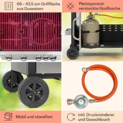Tomahawk Gasgrill 4x3,6 KW + 2,7 KW Brenner 66x43,5 Cm Grill Edelstahl 4 Tomahawk Gasgrill 4x3,6 KW + 2,7 KW Brenner 66x43,5 Cm Grill Edelstahl -Deutschland Klarstein Verkaufs-Shop 10034710 de 0005 usp