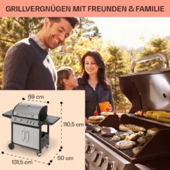 Tomahawk Gasgrill 4x3,6 KW + 2,7 KW Brenner 66x43,5 Cm Grill Edelstahl 5 Tomahawk Gasgrill 4x3,6 KW + 2,7 KW Brenner 66x43,5 Cm Grill Edelstahl -Deutschland Klarstein Verkaufs-Shop 10034710 de 0006 usp