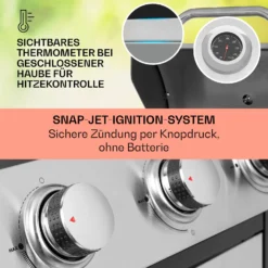 Tomahawk Gasgrill 3 X 3,6 KW Brenner 60 X 43,5 Cm Grill Edelstahl 3 Tomahawk Gasgrill 3 X 3,6 KW Brenner 60 X 43,5 Cm Grill Edelstahl -Deutschland Klarstein Verkaufs-Shop 10034711 de 0004 usp