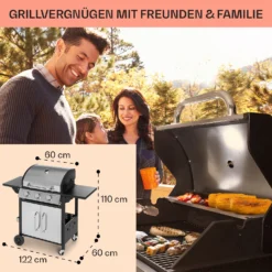 Tomahawk Gasgrill 3 X 3,6 KW Brenner 60 X 43,5 Cm Grill Edelstahl 5 Tomahawk Gasgrill 3 X 3,6 KW Brenner 60 X 43,5 Cm Grill Edelstahl -Deutschland Klarstein Verkaufs-Shop 10034711 de 0006 usp