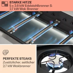 Tomahawk Gasgrill 5x3,6 KW + 2,7 KW Brenner 80x43,5 Cm Grill Edelstahl 2 Tomahawk Gasgrill 5x3,6 KW + 2,7 KW Brenner 80x43,5 Cm Grill Edelstahl -Deutschland Klarstein Verkaufs-Shop 10034712 de 0003 usp