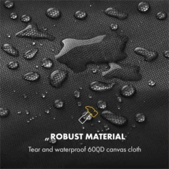 Tomahawk Wetterschutzhaube 600D Canvas 30/70% PE/PVC Schwarz -Deutschland Klarstein Verkaufs-Shop 10034713 yy 0003 logo Klarstein Tomahawk Wetterschutzhaube 140cm