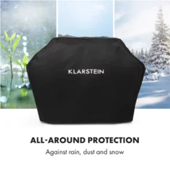 Tomahawk Wetterschutzhaube 600D Canvas 30/70% PE/PVC Schwarz -Deutschland Klarstein Verkaufs-Shop 10034713 yy 0005 logo Klarstein Tomahawk Wetterschutzhaube 140cm