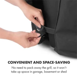 Tomahawk Wetterschutzhaube 600D Canvas 30/70% PE/PVC Schwarz -Deutschland Klarstein Verkaufs-Shop 10034713 yy 0006 logo Klarstein Tomahawk Wetterschutzhaube 140cm