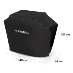 Tomahawk Wetterschutzhaube 600D Canvas 30/70% PE/PVC Schwarz -Deutschland Klarstein Verkaufs-Shop 10034713 yy 0007 logo Klarstein Tomahawk Wetterschutzhaube 140cm