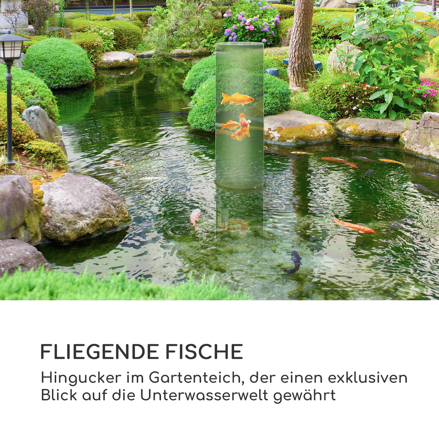 Skydive 100 Fischturm 100 cm Ø 20 cm Acryl Metall transparent Skydive 100 Fischturm 100 Cm Ø 20 Cm Acryl Metall Transparent -Deutschland Klarstein Verkaufs-Shop 10034718 de 0002 logo