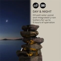 Savona Solarbrunnen 2,8 W Polyresin 5h Akku LEDs Steinoptik 6 Savona Solarbrunnen 2,8 W Polyresin 5h Akku LEDs Steinoptik -Deutschland Klarstein Verkaufs-Shop 10034720 yy 0007 logo Blumfeldt Savona Solarbrunnen Steinoptik