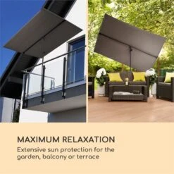 Deutschland Klarstein Verkaufs-Shop -Deutschland Klarstein Verkaufs-Shop 10034728 yy 0002 logo Blumfeldt Flex Shade XL Sonnenschirm 150x210 grau