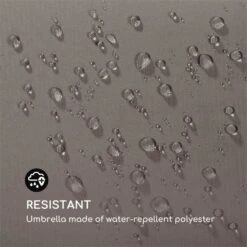 Flex-Shade XL Sonnenschirm 150 X 210 Cm Polyester UV 50 Dunkelgrau -Deutschland Klarstein Verkaufs-Shop 10034728 yy 0004 logo Blumfeldt Flex Shade XL Sonnenschirm 150x210 grau
