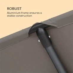 Flex-Shade XL Sonnenschirm 150 X 210 Cm Polyester UV 50 Dunkelgrau -Deutschland Klarstein Verkaufs-Shop 10034728 yy 0005 logo Blumfeldt Flex Shade XL Sonnenschirm 150x210 grau