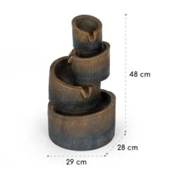 Mantua Kaskadenbrunnen Gartenbrunnen 4 Stufen Akku 2,8W Solar LED -Deutschland Klarstein Verkaufs-Shop 10034730 yy 0008 logo Blumfeldt Mantua Kaskadenbrunnen