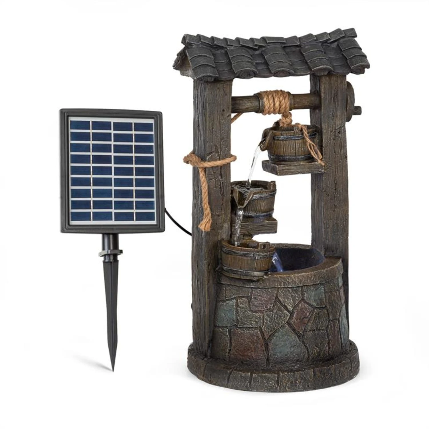 Speyer Kaskadenbrunnen Gartenbrunnen 4 Stufen Akku 2,8W Solar LED Speyer Kaskadenbrunnen Gartenbrunnen 4 Stufen Akku 2,8W Solar LED -Deutschland Klarstein Verkaufs-Shop 10034731 yy 0001 titel Blumfeldt Speyer Kaskadenbrunnen