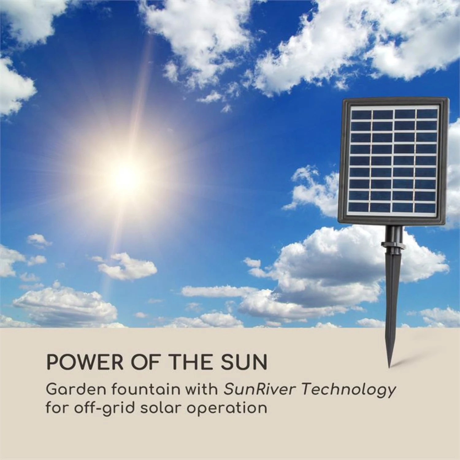 Speyer Kaskadenbrunnen Gartenbrunnen 4 Stufen Akku 2,8W Solar LED Speyer Kaskadenbrunnen Gartenbrunnen 4 Stufen Akku 2,8W Solar LED -Deutschland Klarstein Verkaufs-Shop 10034731 yy 0002 logo Blumfeldt Speyer Kaskadenbrunnen