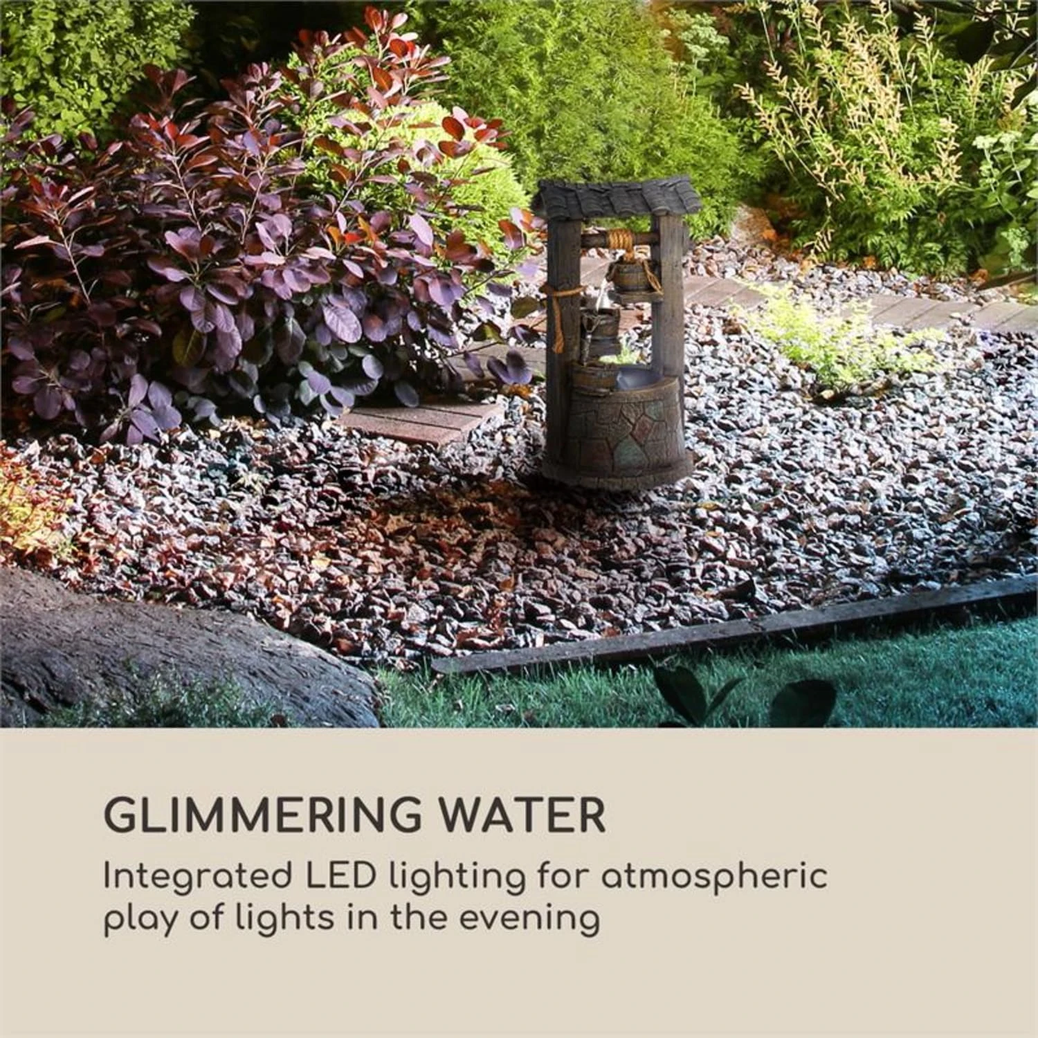 Speyer Kaskadenbrunnen Gartenbrunnen 4 Stufen Akku 2,8W Solar LED Speyer Kaskadenbrunnen Gartenbrunnen 4 Stufen Akku 2,8W Solar LED -Deutschland Klarstein Verkaufs-Shop 10034731 yy 0007 logo Blumfeldt Speyer Kaskadenbrunnen