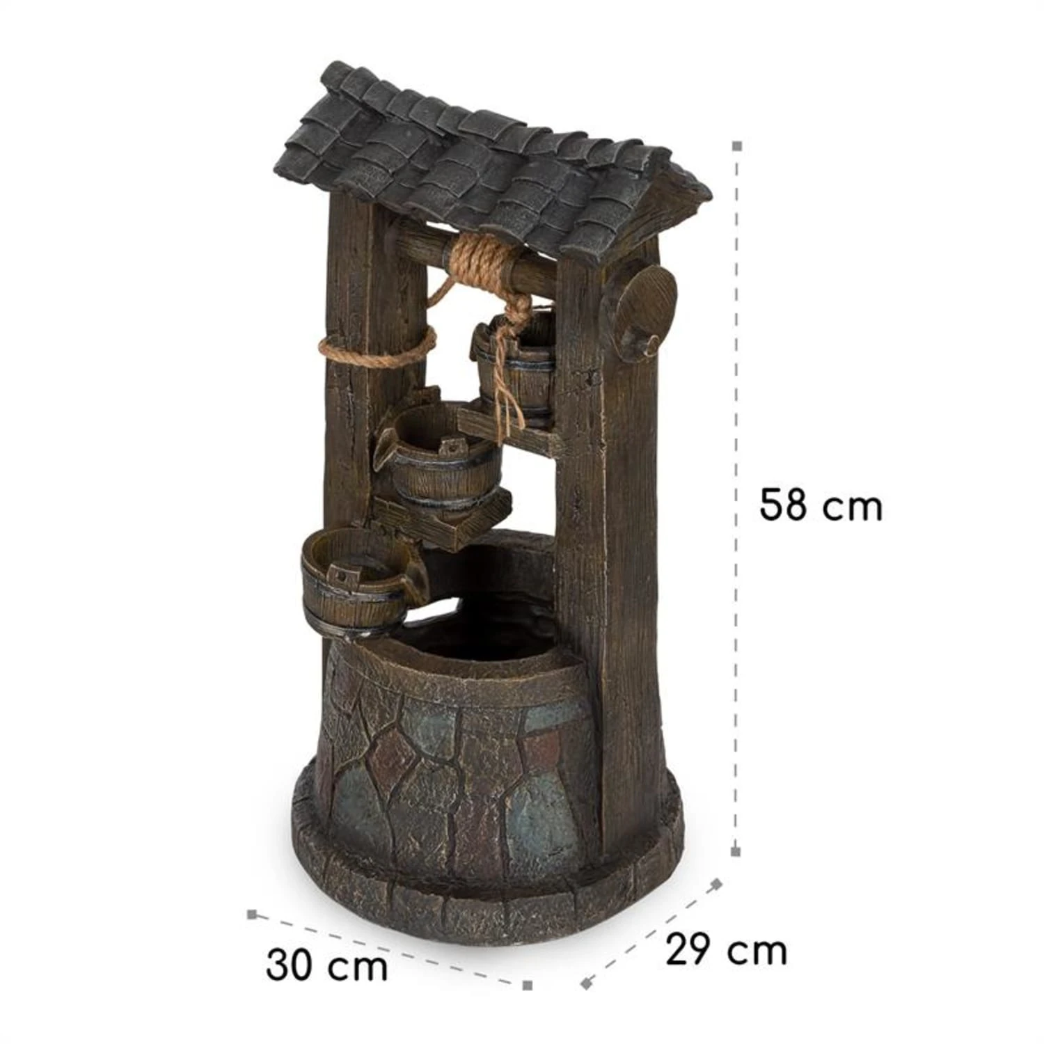 Speyer Kaskadenbrunnen Gartenbrunnen 4 Stufen Akku 2,8W Solar LED Speyer Kaskadenbrunnen Gartenbrunnen 4 Stufen Akku 2,8W Solar LED -Deutschland Klarstein Verkaufs-Shop 10034731 yy 0008 logo Blumfeldt Speyer Kaskadenbrunnen