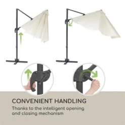 Belo Horizonte Sonnenschirm Sonnenschutz Ø 292cm Polyester Wasserabweisend Inkl. Standbasis Creme 7 Belo Horizonte Sonnenschirm Sonnenschutz Ø 292cm Polyester Wasserabweisend Inkl. Standbasis Creme -Deutschland Klarstein Verkaufs-Shop 10034743 yy 0009 logo blumfeldt Belo Horizonte Sonnenschirm creme