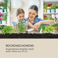 Nova Grow Gartenbeet 150 X 91 X 100 Cm WPC Holzoptik Weiß -Deutschland Klarstein Verkaufs-Shop 10034747 de 0007 logo