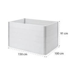Nova Grow Gartenbeet 150 X 91 X 100 Cm WPC Holzoptik Weiß -Deutschland Klarstein Verkaufs-Shop 10034747 yy 0009 logo Blumfeldt Nova Grow Gartenbeet 150x91x100cm reedit