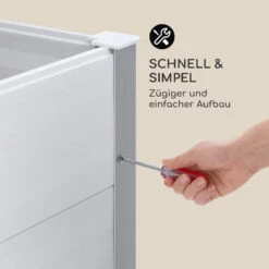 Nova Grow Gartenbeet 195 X 91 X 100 Cm WPC Holzoptik Weiß -Deutschland Klarstein Verkaufs-Shop 10034752 de 0006 logo