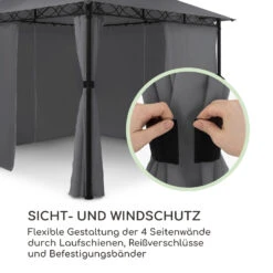 Mondo Gartenpavillon Partyzelt Gazebo 295x262x295 Stahl Polyester -Deutschland Klarstein Verkaufs-Shop 10034763 de 0003 logo