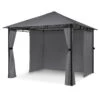 Mondo Gartenpavillon Partyzelt Gazebo 295x262x295 Stahl Polyester