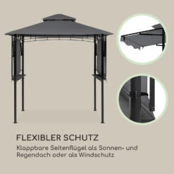 Steakhouse Wings Pavillon 244x260x152cm 160 G/m² PE Flammhemmend Stahl -Deutschland Klarstein Verkaufs-Shop 10034765 de 0003 logo