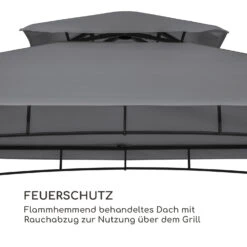 Steakhouse Wings Pavillon 244x260x152cm 160 G/m² PE Flammhemmend Stahl -Deutschland Klarstein Verkaufs-Shop 10034765 de 0004 logo