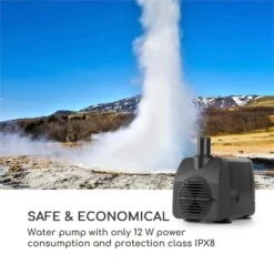 Riverrun Gartenbrunnen Zimmerbrunnen Indoor Outdoor 12W Pumpe LED-Ring -Deutschland Klarstein Verkaufs-Shop 10034777 yy 0008 logo Blumfeldt Riverrun Gartenbrunnen Zimmerbrunnen