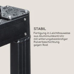 Pantheon RemoteShade Pavillon Motor-Dach 3x3m 280g/m² PE Aluminium -Deutschland Klarstein Verkaufs-Shop 10034781 de 0005 logo