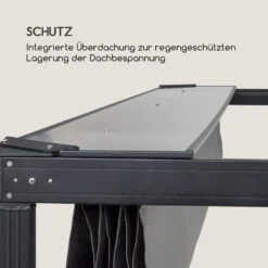 Pantheon RemoteShade Pavillon Motor-Dach 3x3m 280g/m² PE Aluminium -Deutschland Klarstein Verkaufs-Shop 10034781 de 0007 logo