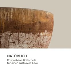 Savage Feuerschale Mit Grill  Ø: 60,5 Cm Stahl Inkl. Wetterschutz Rost -Deutschland Klarstein Verkaufs-Shop 10034800 de 0005 logo