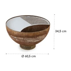 Savage Feuerschale Mit Grill  Ø: 60,5 Cm Stahl Inkl. Wetterschutz Rost -Deutschland Klarstein Verkaufs-Shop 10034800 yy 0009 logo