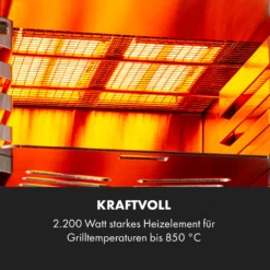 Hannibal Hochtemperaturgrill Indoor 2.200W 850°C Edelstahl Silber -Deutschland Klarstein Verkaufs-Shop 10034803 de 0004 logo