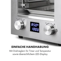 Hannibal Hochtemperaturgrill Indoor 2.200W 850°C Edelstahl Silber -Deutschland Klarstein Verkaufs-Shop 10034803 de 0005 logo