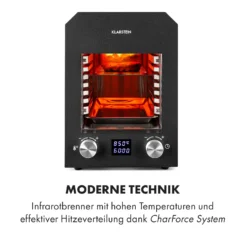 Hannibal Hochtemperaturgrill Indoor 2.200W 850°C Edelstahl Schwarz 2 Hannibal Hochtemperaturgrill Indoor 2.200W 850°C Edelstahl Schwarz -Deutschland Klarstein Verkaufs-Shop 10034804 de 0003 logo