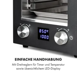 Hannibal Hochtemperaturgrill Indoor 2.200W 850°C Edelstahl Schwarz 4 Hannibal Hochtemperaturgrill Indoor 2.200W 850°C Edelstahl Schwarz -Deutschland Klarstein Verkaufs-Shop 10034804 de 0005 logo